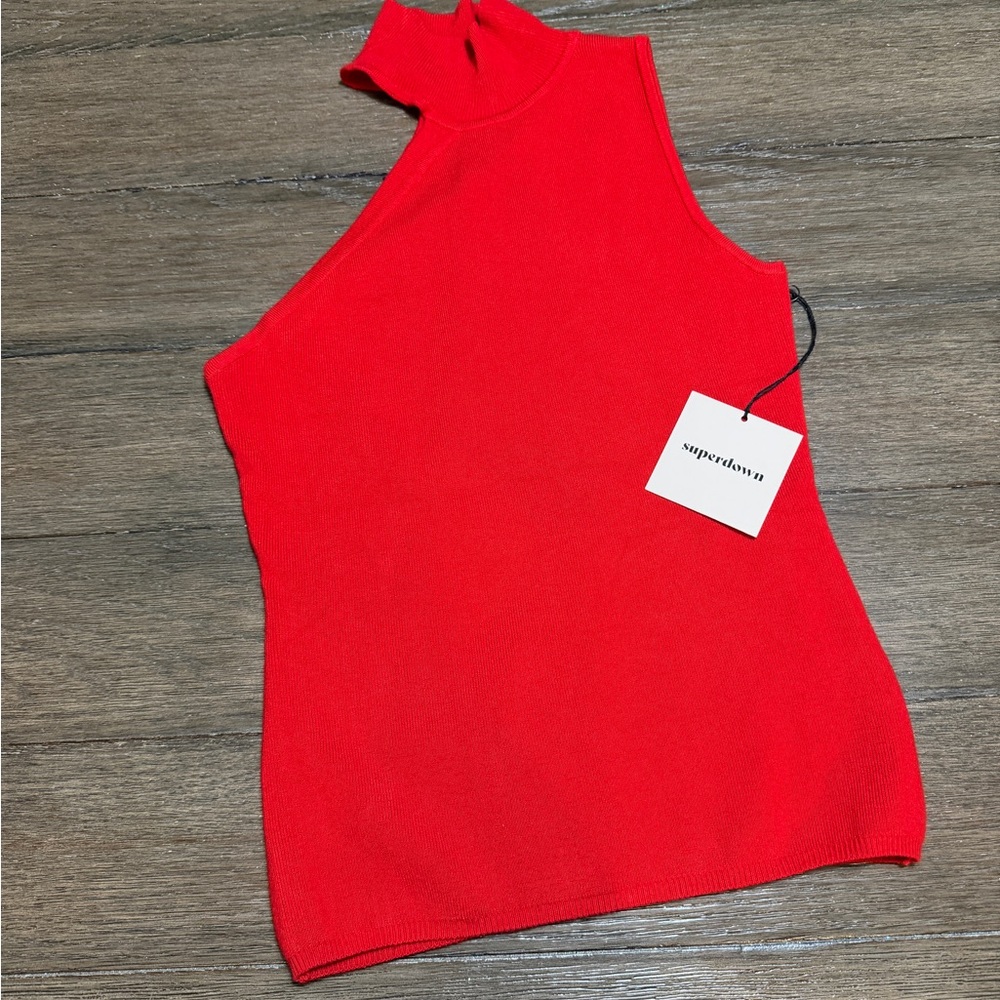 Superdown Asymmetrical Sweater